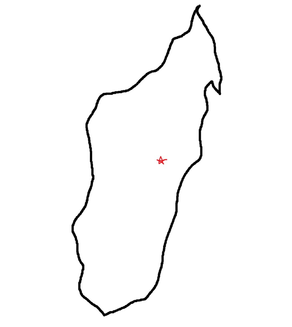 Silhouette of a mystery country