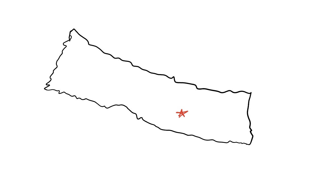 Silhouette of a mystery country