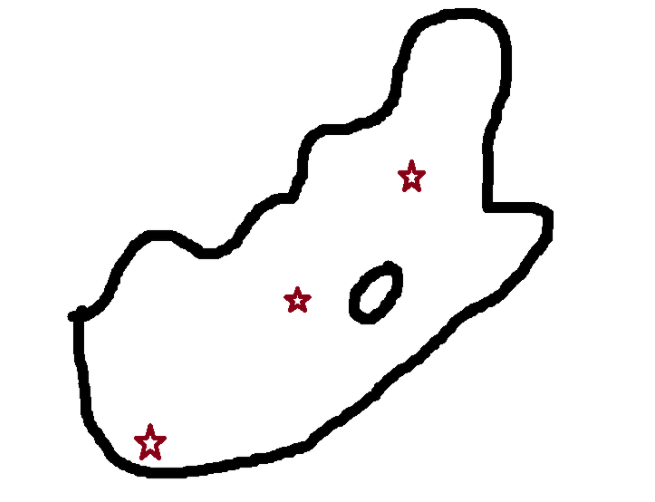 Silhouette of a mystery country
